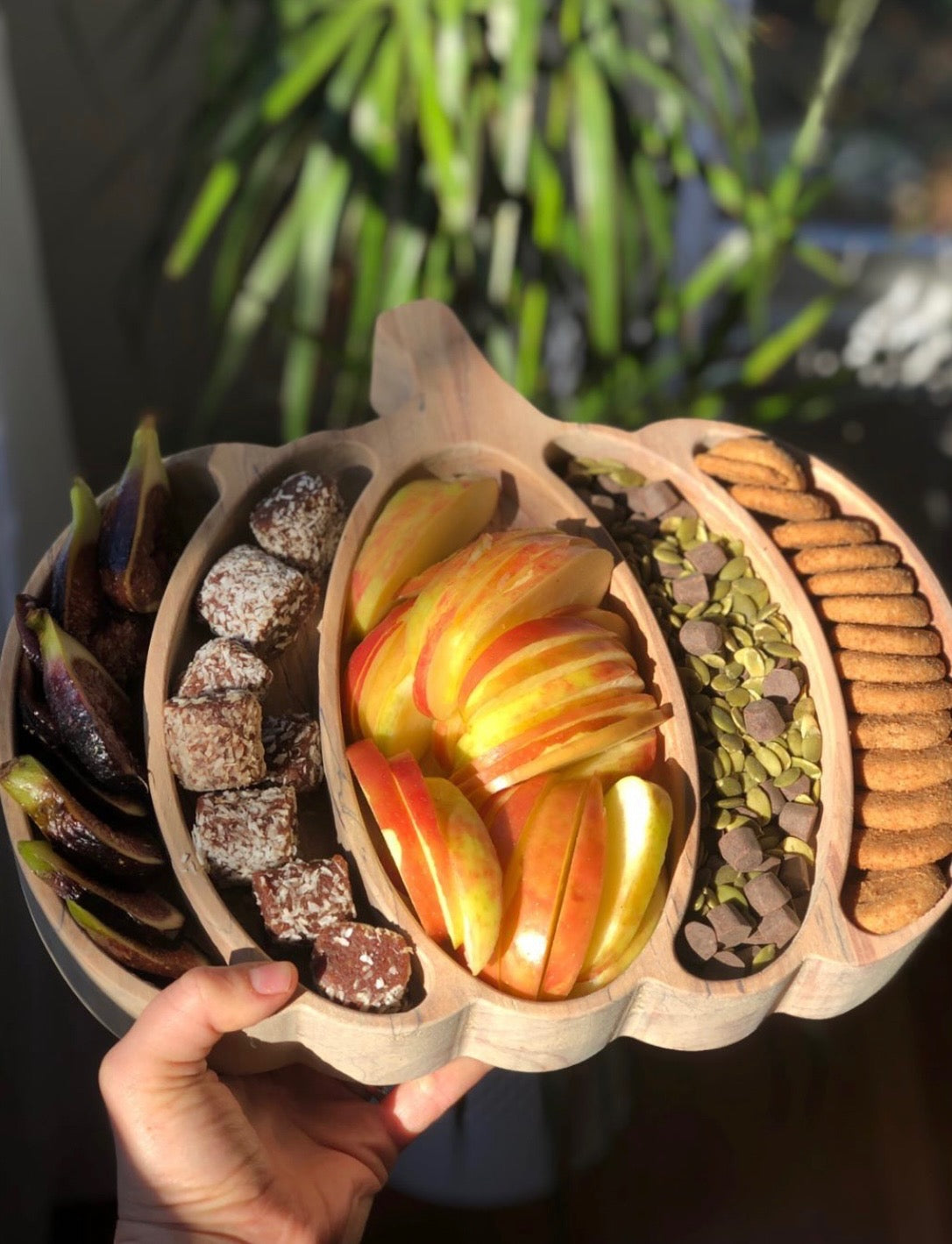Carved Pumpkin Serving Tray