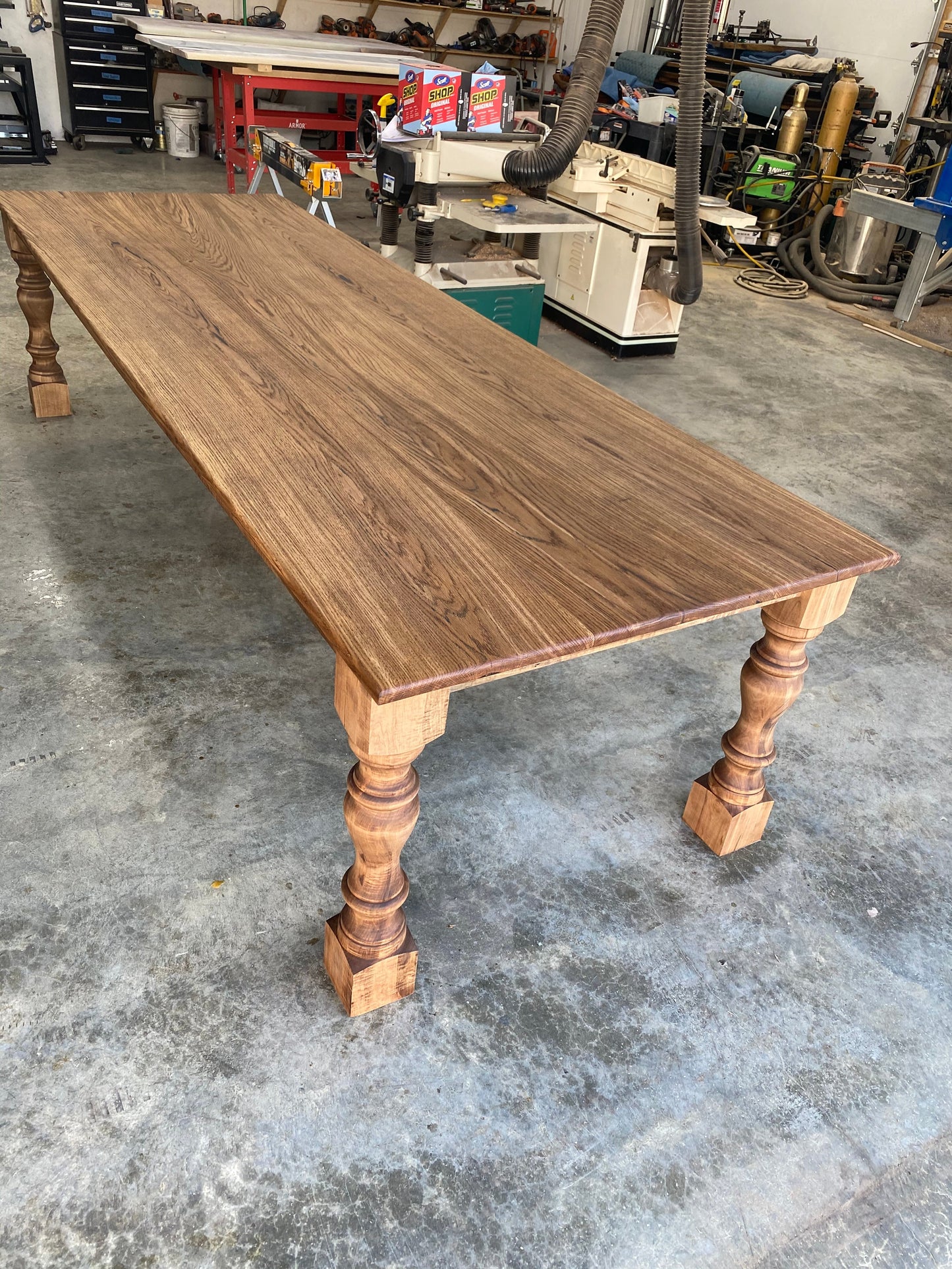 -Custom Solid Hardwood Table, no epoxy