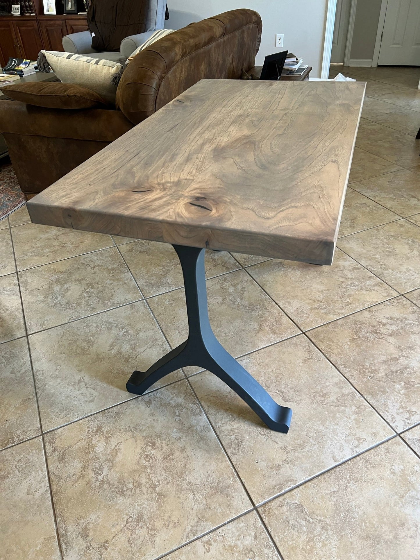 -Custom Solid Hardwood Table, no epoxy