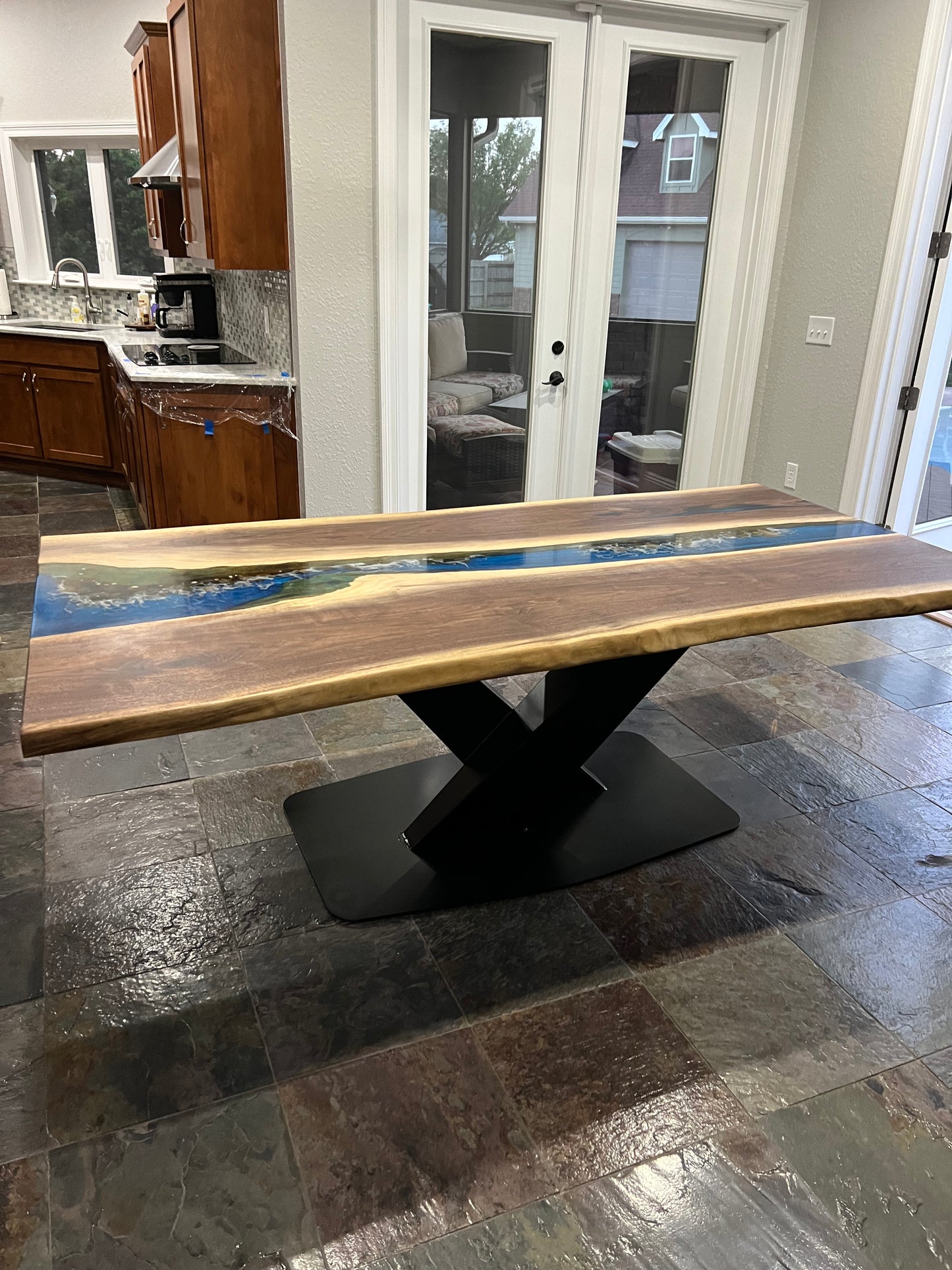 -Custom Walnut River Table