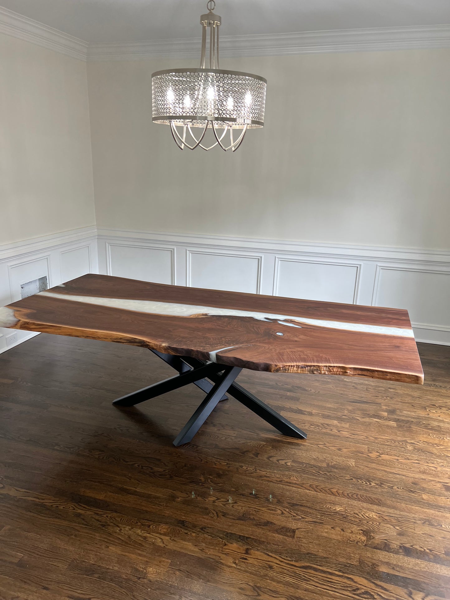 -Custom Walnut River Table