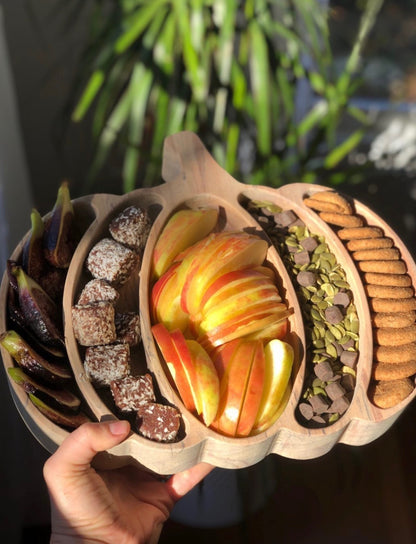 Carved Pumpkin Serving Tray