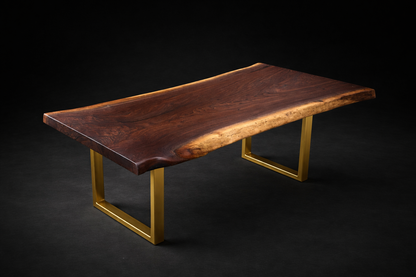 Live Edge Walnut Slab Dining Table