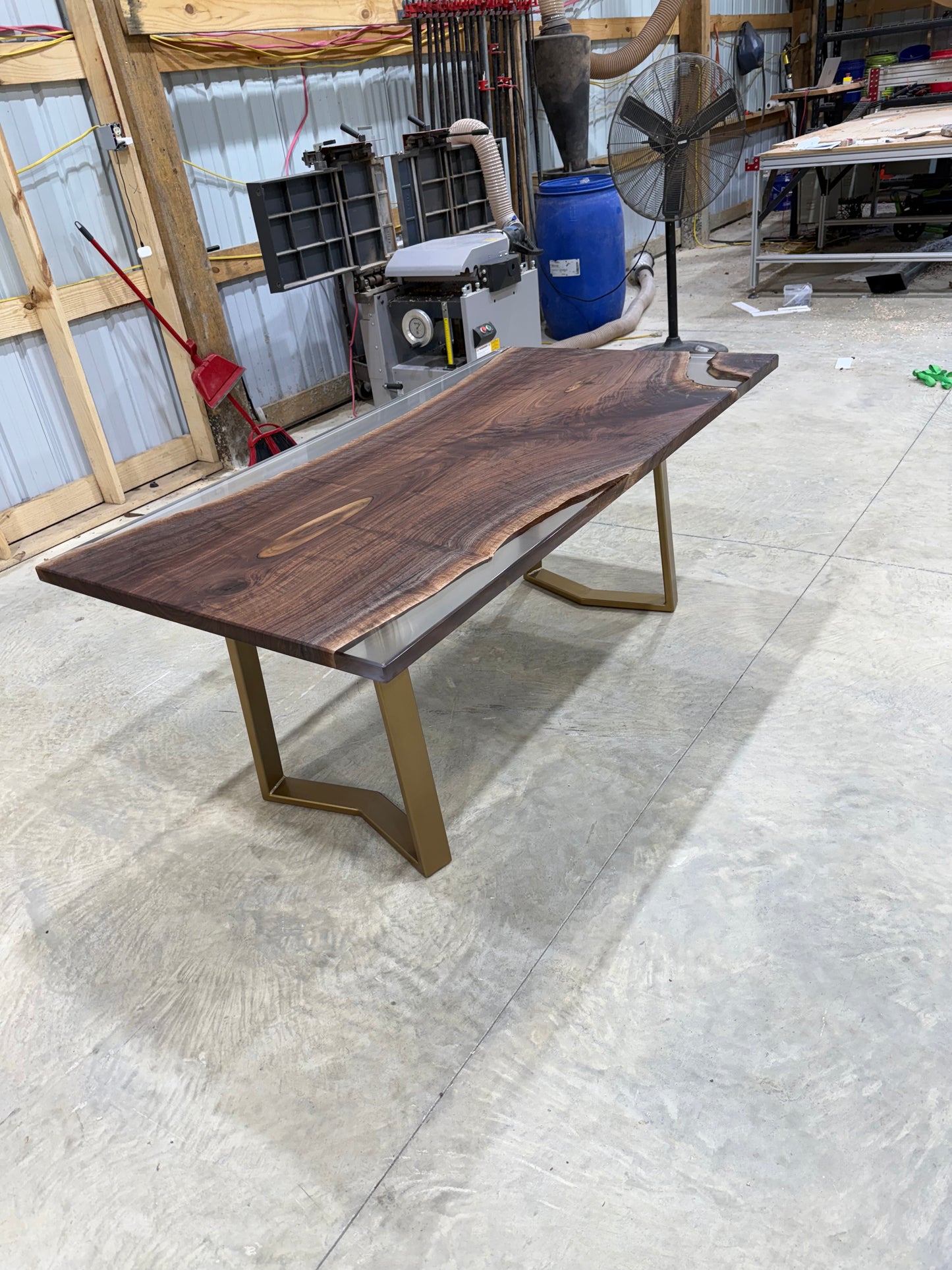 72x38 Walnut Slab Clear Cast