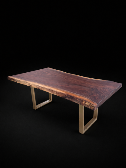 Live Edge Walnut Slab Dining Table