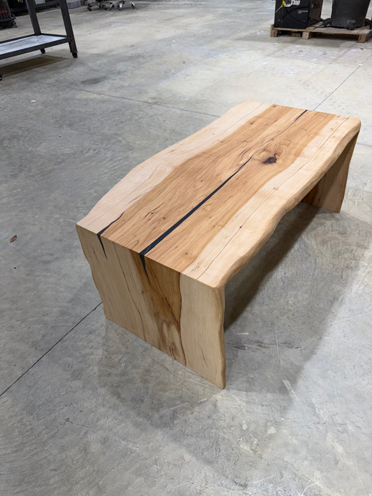 Waterfall slab coffee table