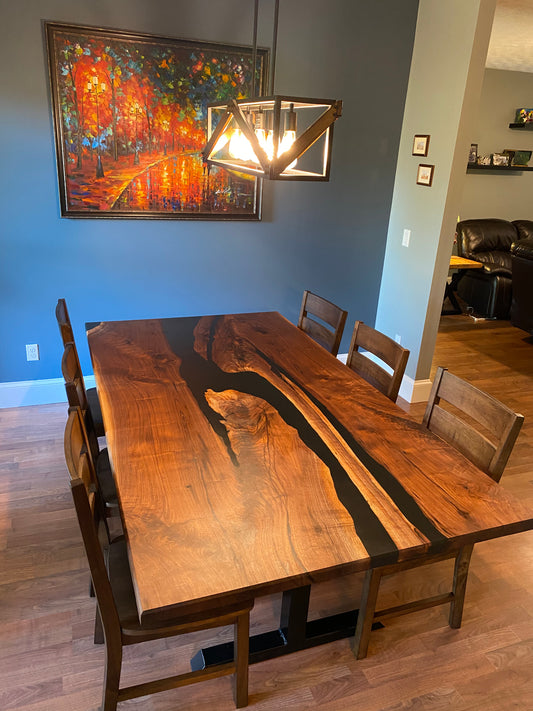 -Custom Walnut River Table